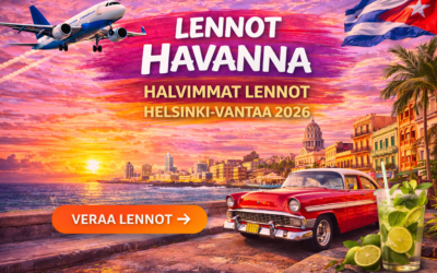 Lennot Havanna – Halvimmat lennot Helsinki-Vantaa 2026